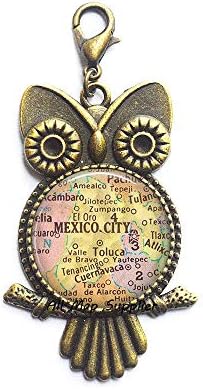 AllMapsupplier אופנה ינשוף רוכסן מושך את מקסיקו סיטי מפה ינשוף רוכסן משיכה, מקסיקו סיטי ינשוף