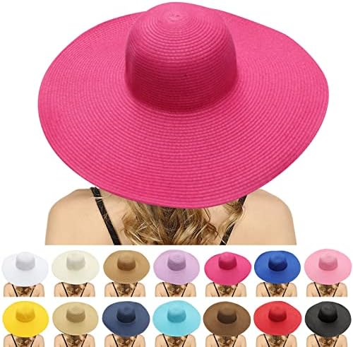 נשים קיץ סאן קש חוף פנמה פנמה פדורה רחבה שוליים כובע הגנה מפני השמש חוף נסיעות קל משקל, מוטיקולור